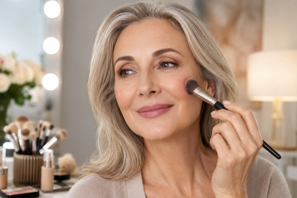 Makeup for mature skin