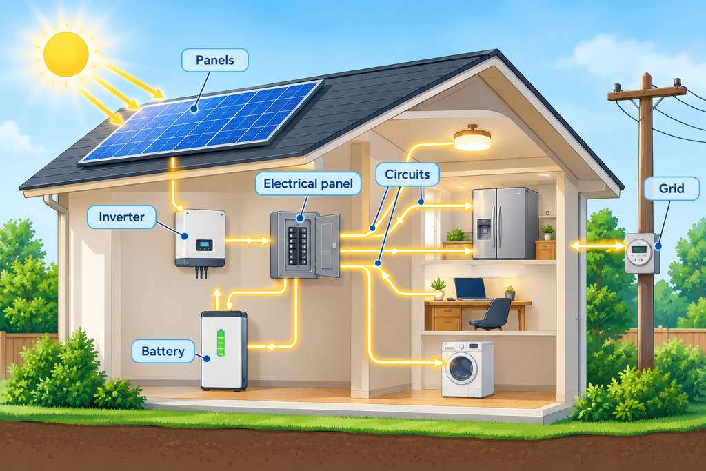 solar energy home system